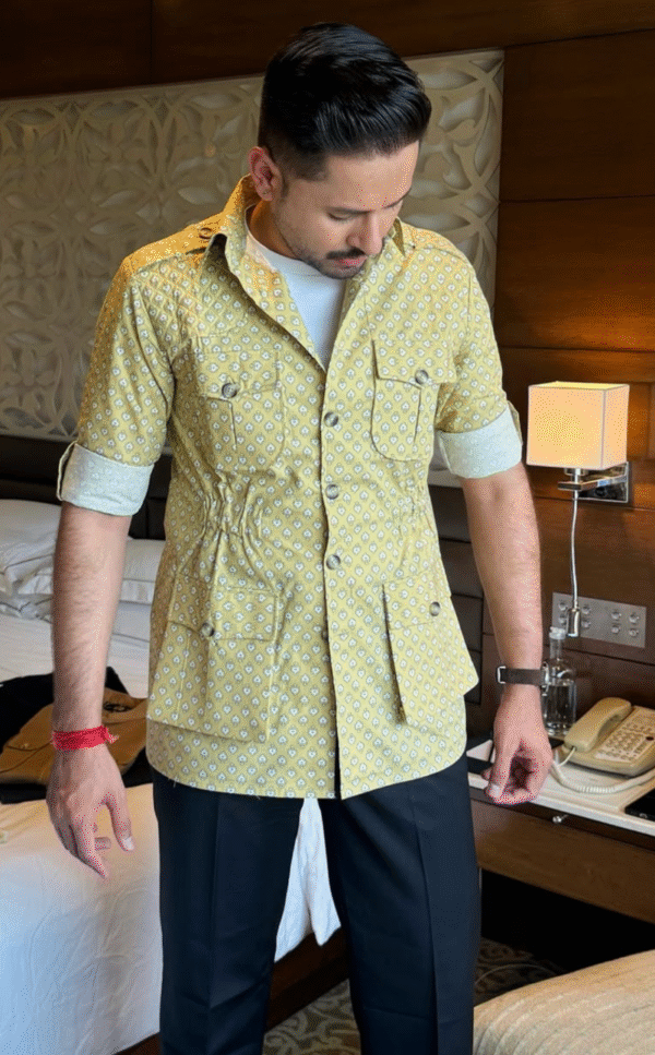 Printed Cotton Hunting Shirt
