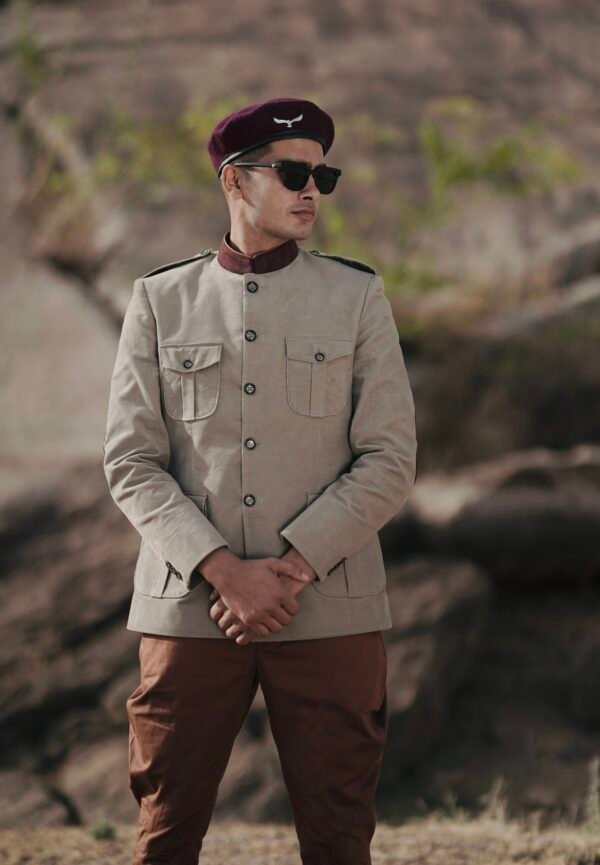 Corduroy Four Pocket Safari Jacket