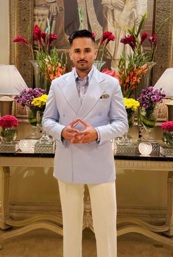 Subtle Pastel Double Breasted Suit