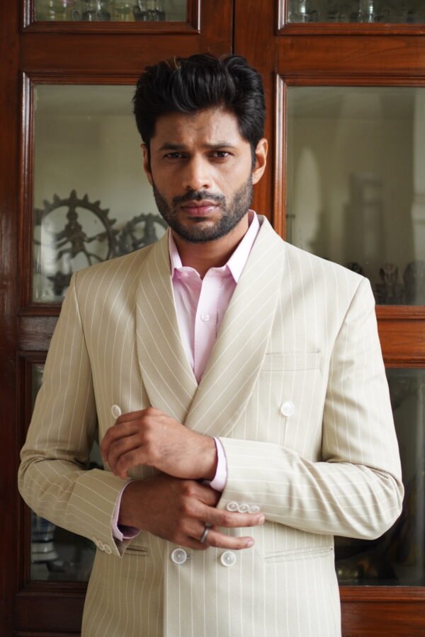 Striped Double Breasted