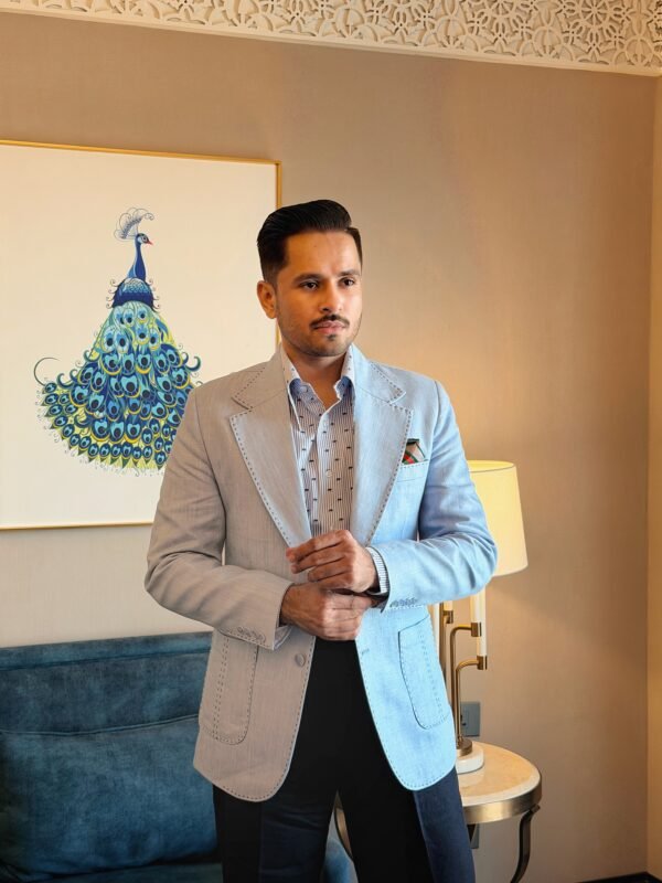 Linen Broad Lapel Blazer